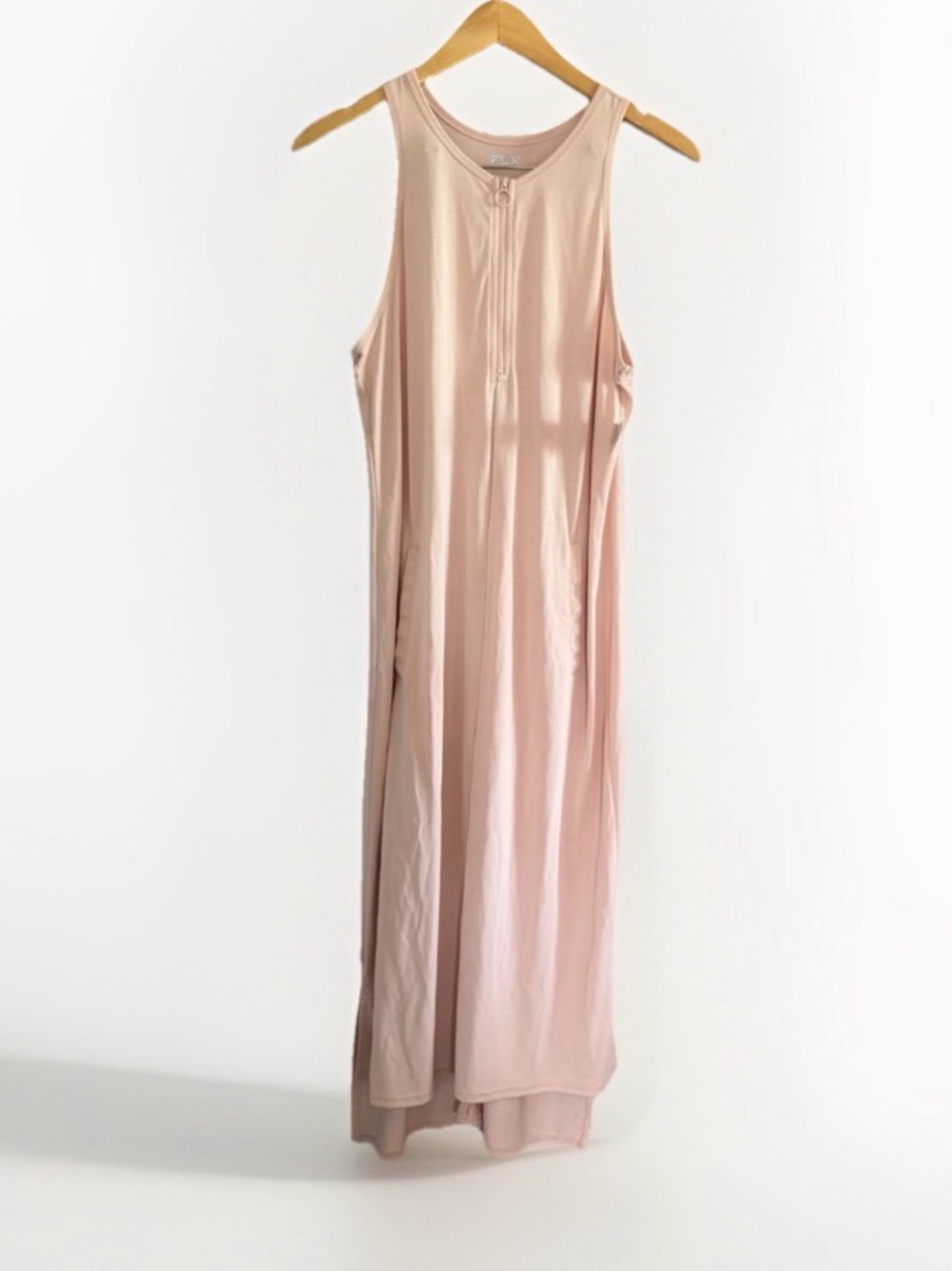 FLX Urban Commuter Pink High Low Athletic Midi DressM Athleisure Summer Casual